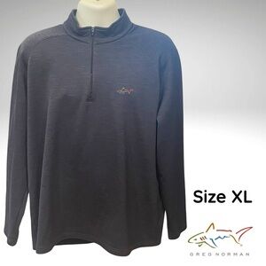 Greg Norman Men’s Performance Quarter-Zip Pullover – Dark Blue – Size XL